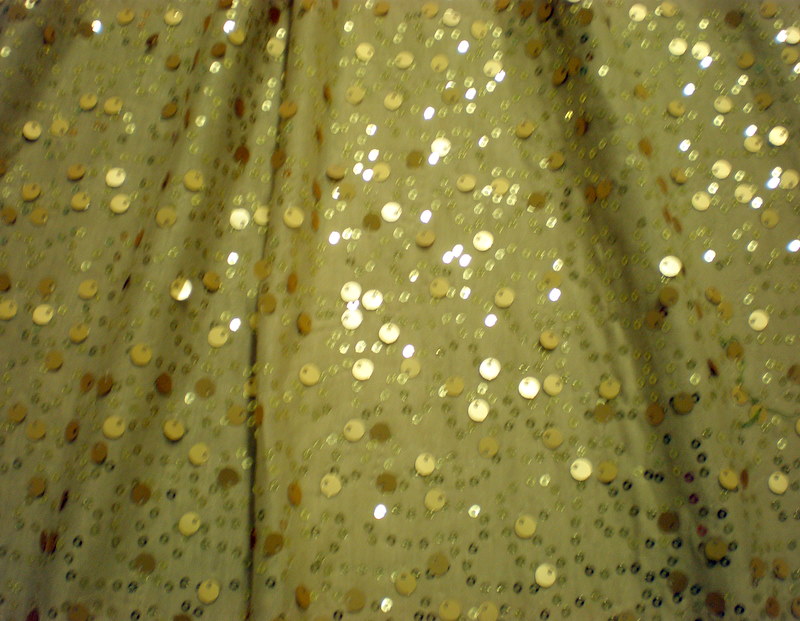 1.Cream Lt. Gold Jazz Sequins